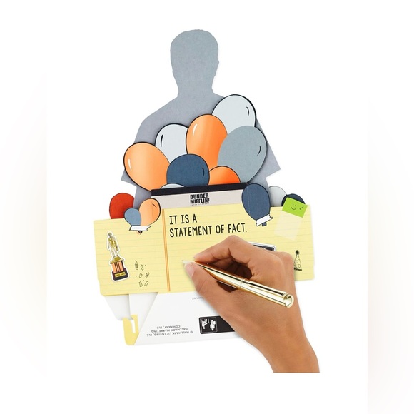 Hallmark Paper Wonder The Office Dwight Schrute Funny Pop Up 3-D Birthday Card - Picture 5 of 6